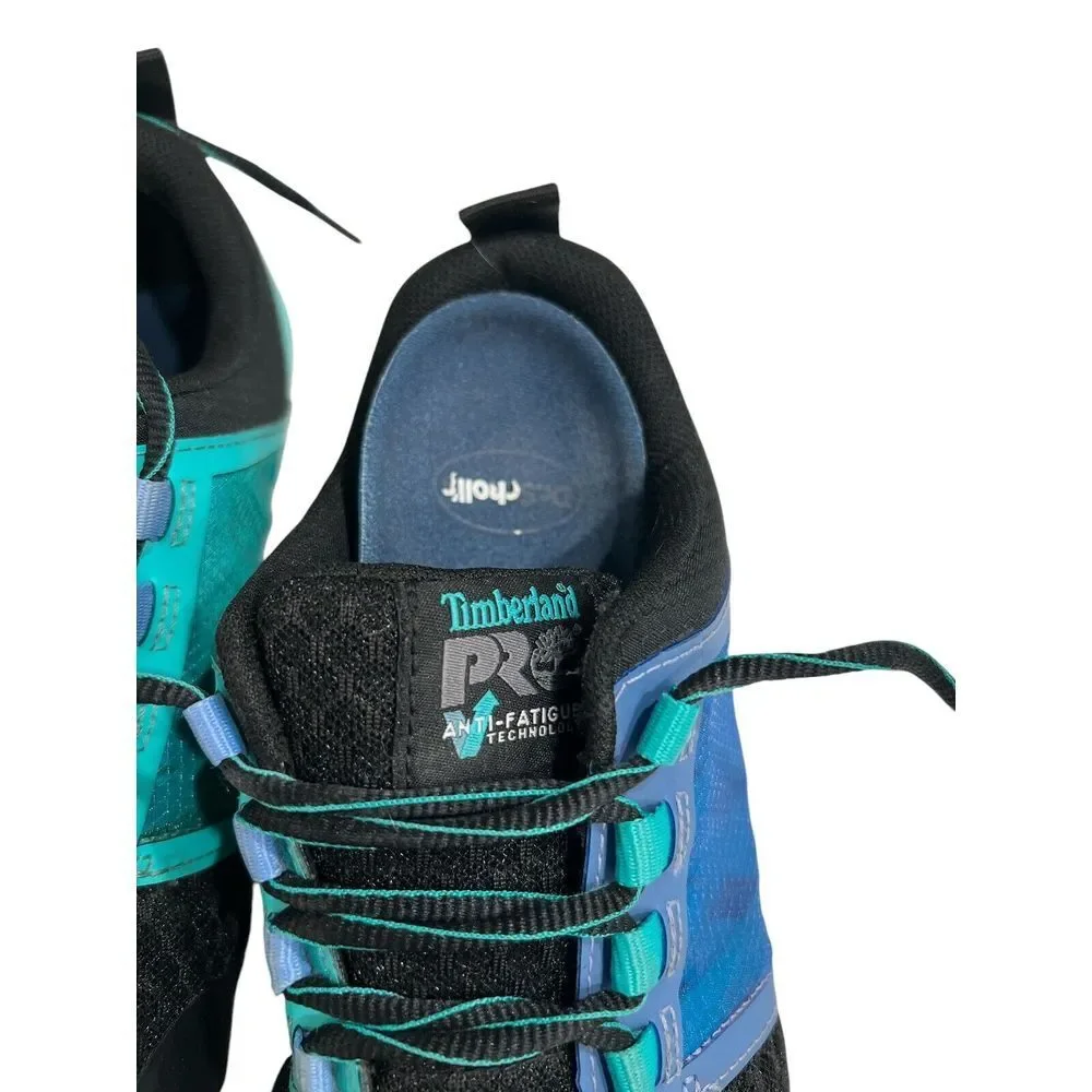 Timberland Pro Radius‎ Composite Safety Toe Black/Aqua Women's Size 8 W
